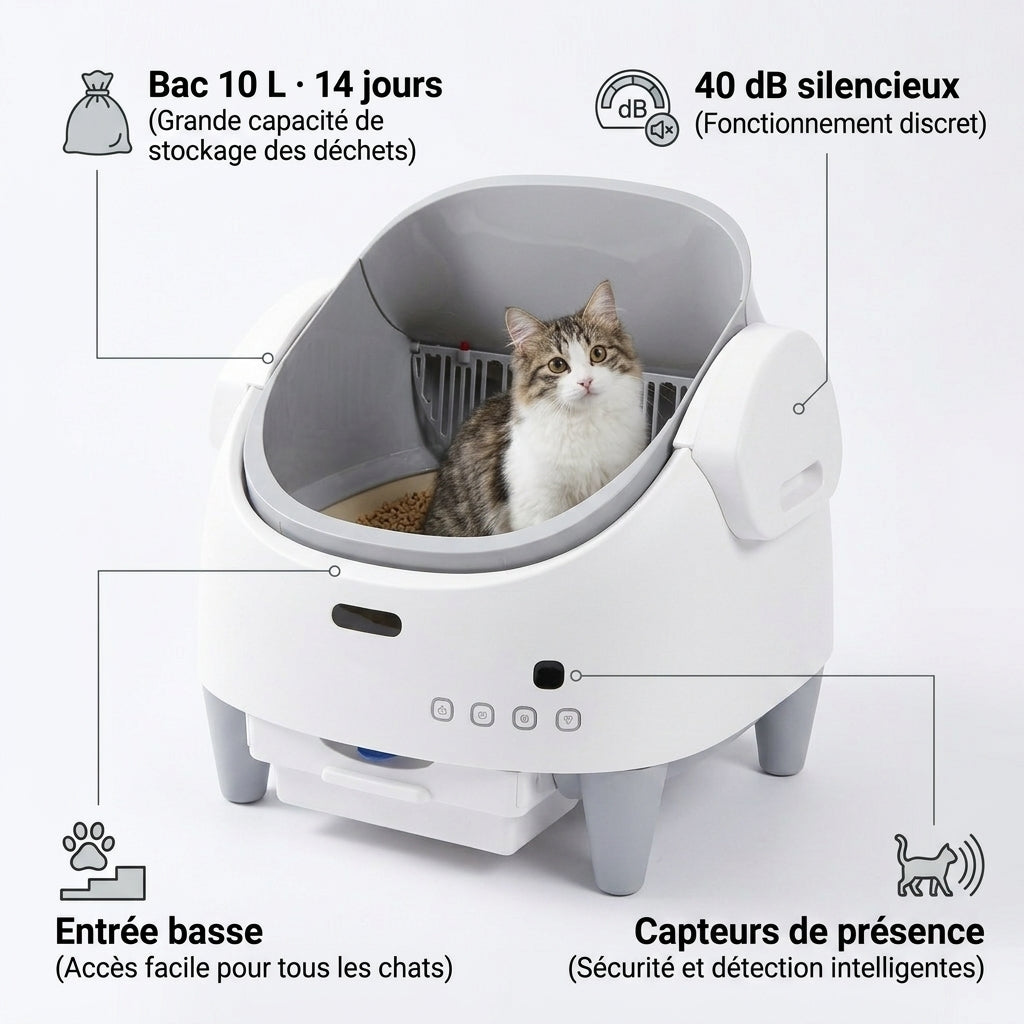 Litière Autonettoyante pour Chat — Minolea Confort
