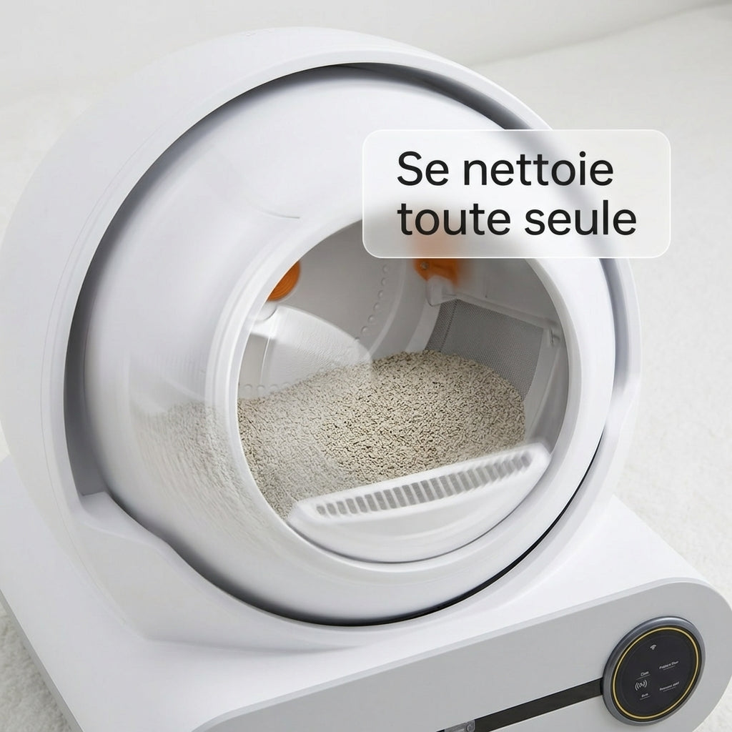 Litière Autonettoyante pour Chat — Minolea Sérénité
